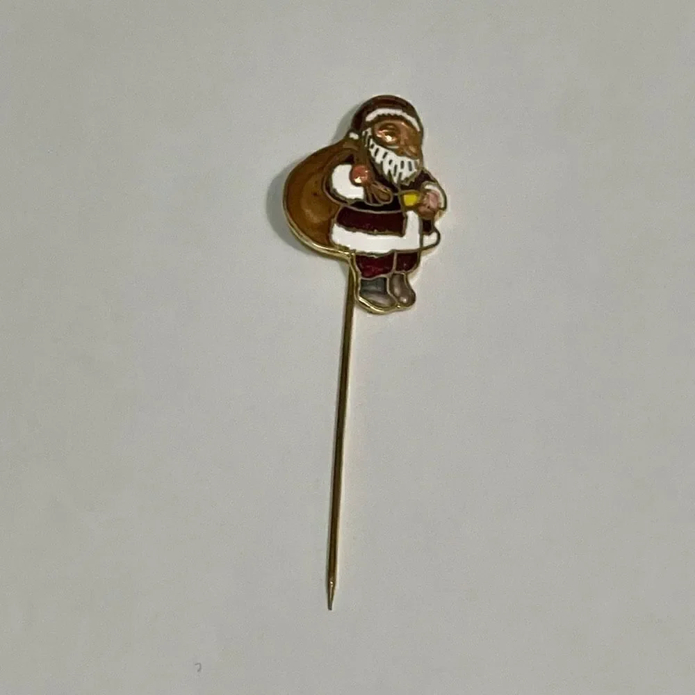 Vintage 1978 Santa Clause Pin Womens Men’s Enamel Centennia Jacket Accessory